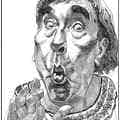 Small frankie howard caricature by trog