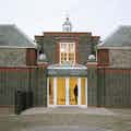 Small serpentine gallery main entrance